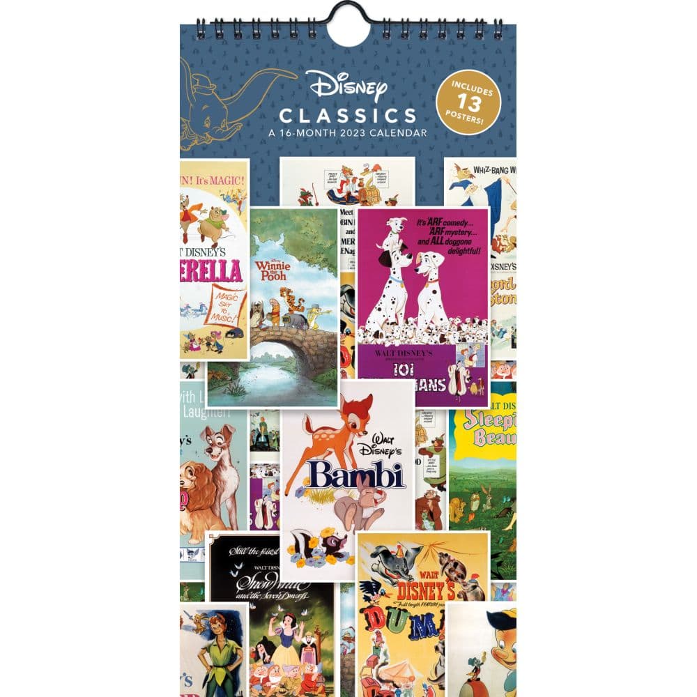 disney 2023 mini poster calendar calendarscom