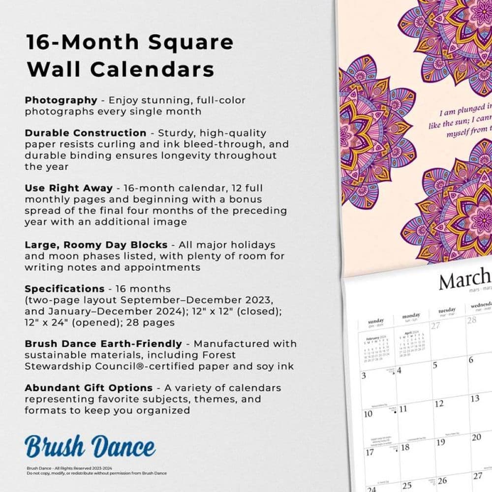 Enlightened Rumi 2024 Wall Calendar Fourth Alternate Image width=&quot;1000&quot; height=&quot;1000&quot;
