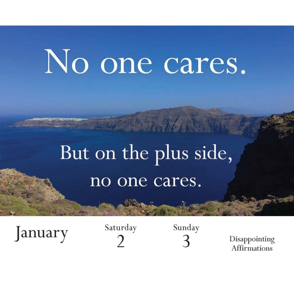 Disappointing Affirmations 2027 Desk Calendar Third Alternate Image