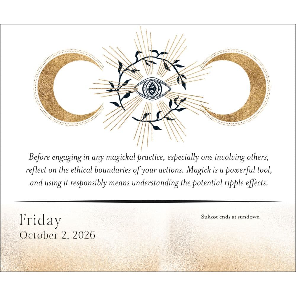 Year of the Witch 2026 Desk Calendar Fifth Alternate Image