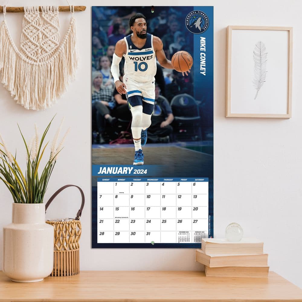 Minnesota Timberwolves 2024 Wall Calendar