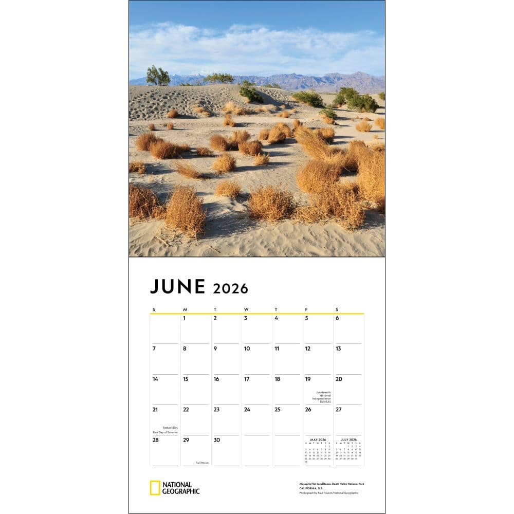 American Landscapes National Geographic 2026 Wall Calendar Third Alternate Image