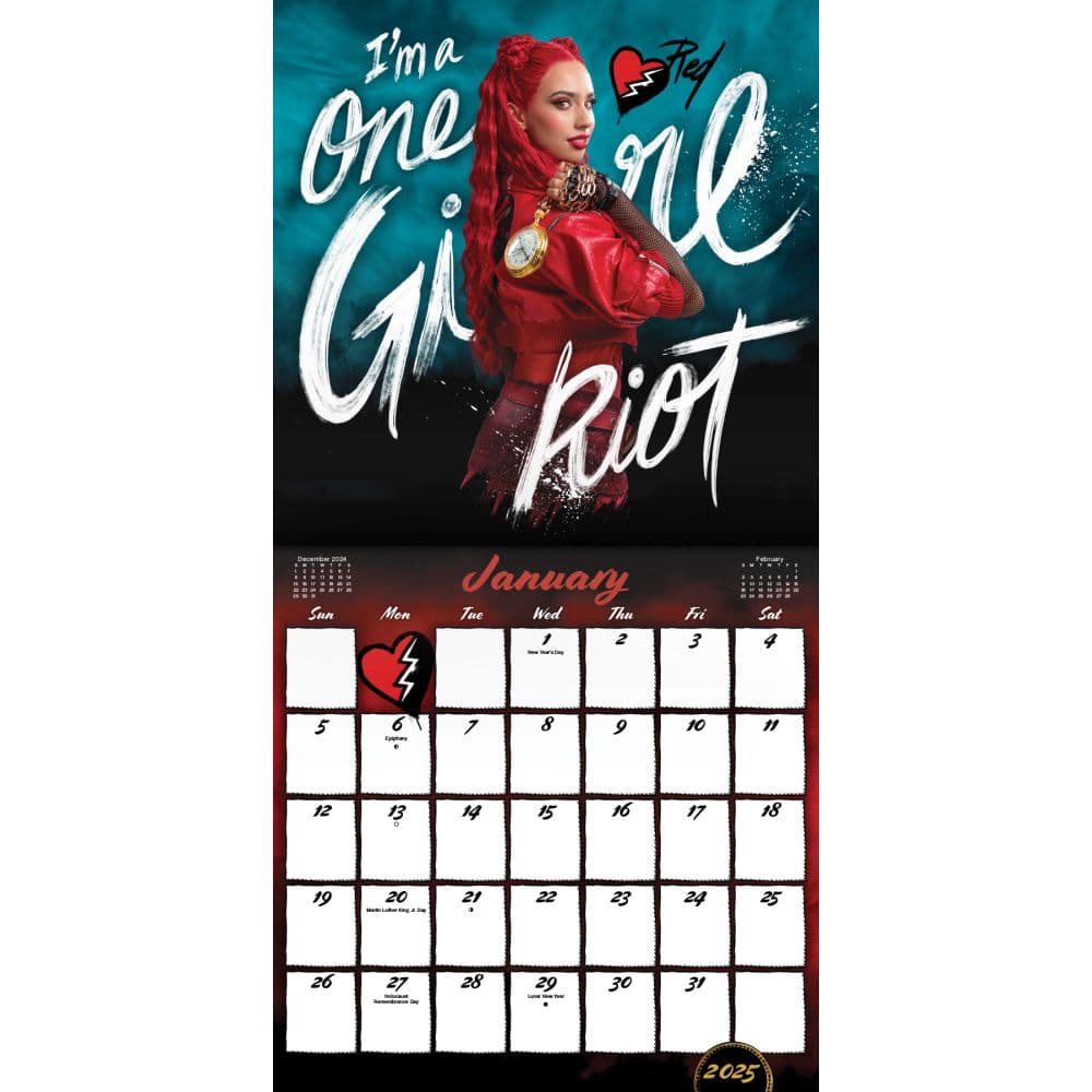 Descendants 4 2025 Wall Calendar Second Alternate Image