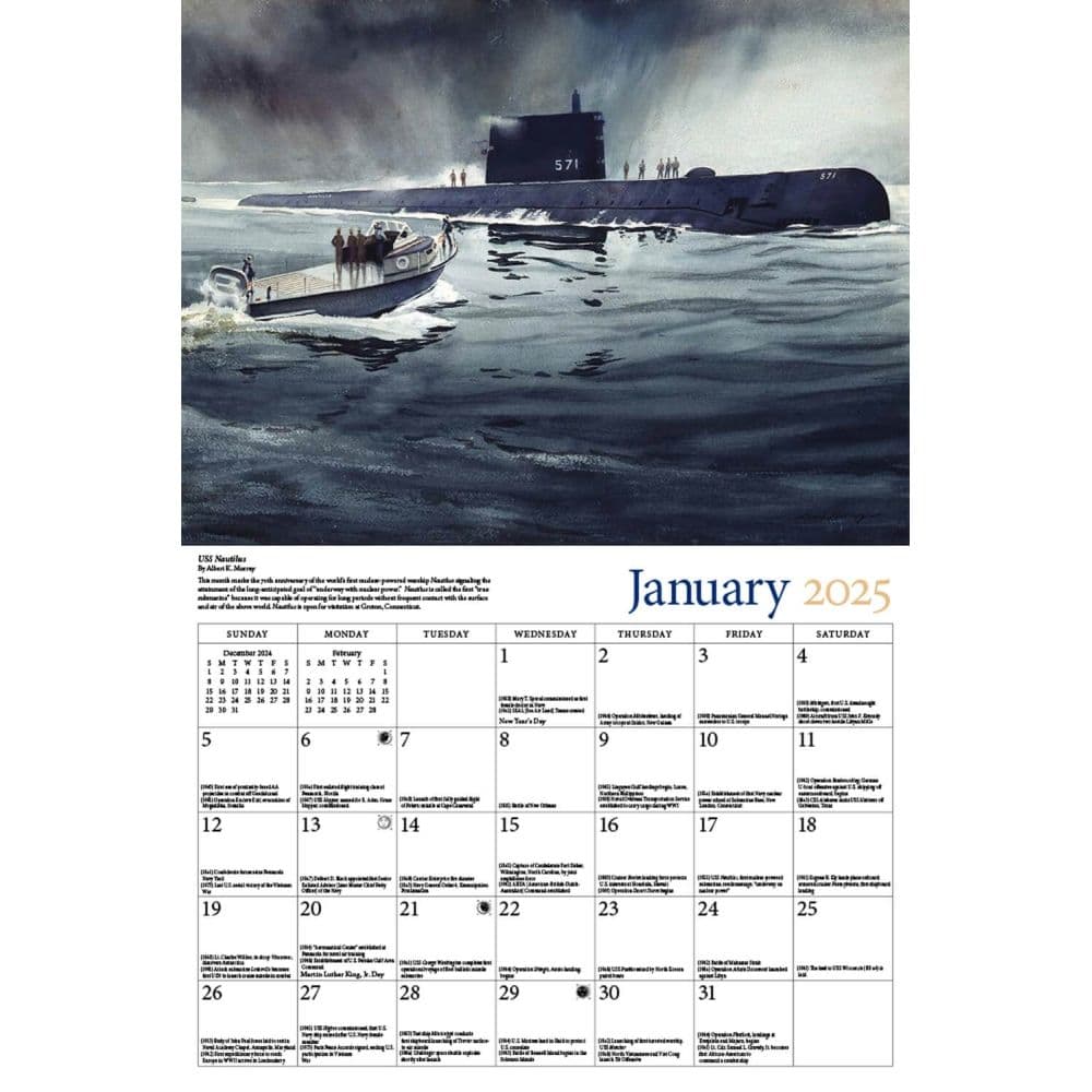 Navy 2025 Wall Calendar Second Alternate Image width=&quot;1000&quot; height=&quot;1000&quot;