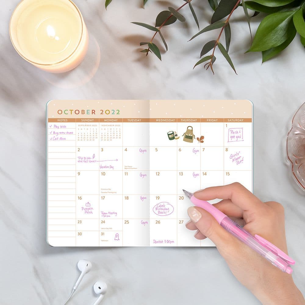 Pocket Plus Size 22 Monthly Calendar Pocket Xl 22 Planner Printable Pocket Plus Size Month On One Page Paper Party Supplies Calendars Planners Paper Hamaguri Co Jp