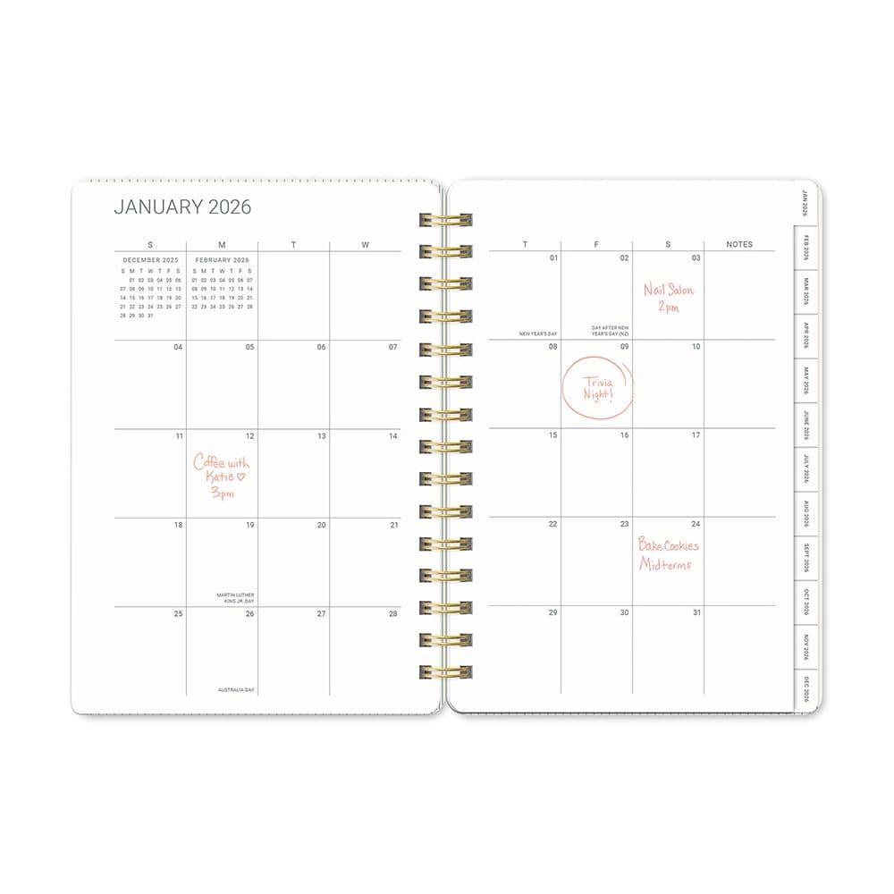 Teal Blue Agatha 2026 Planner Seventh Alternate Image