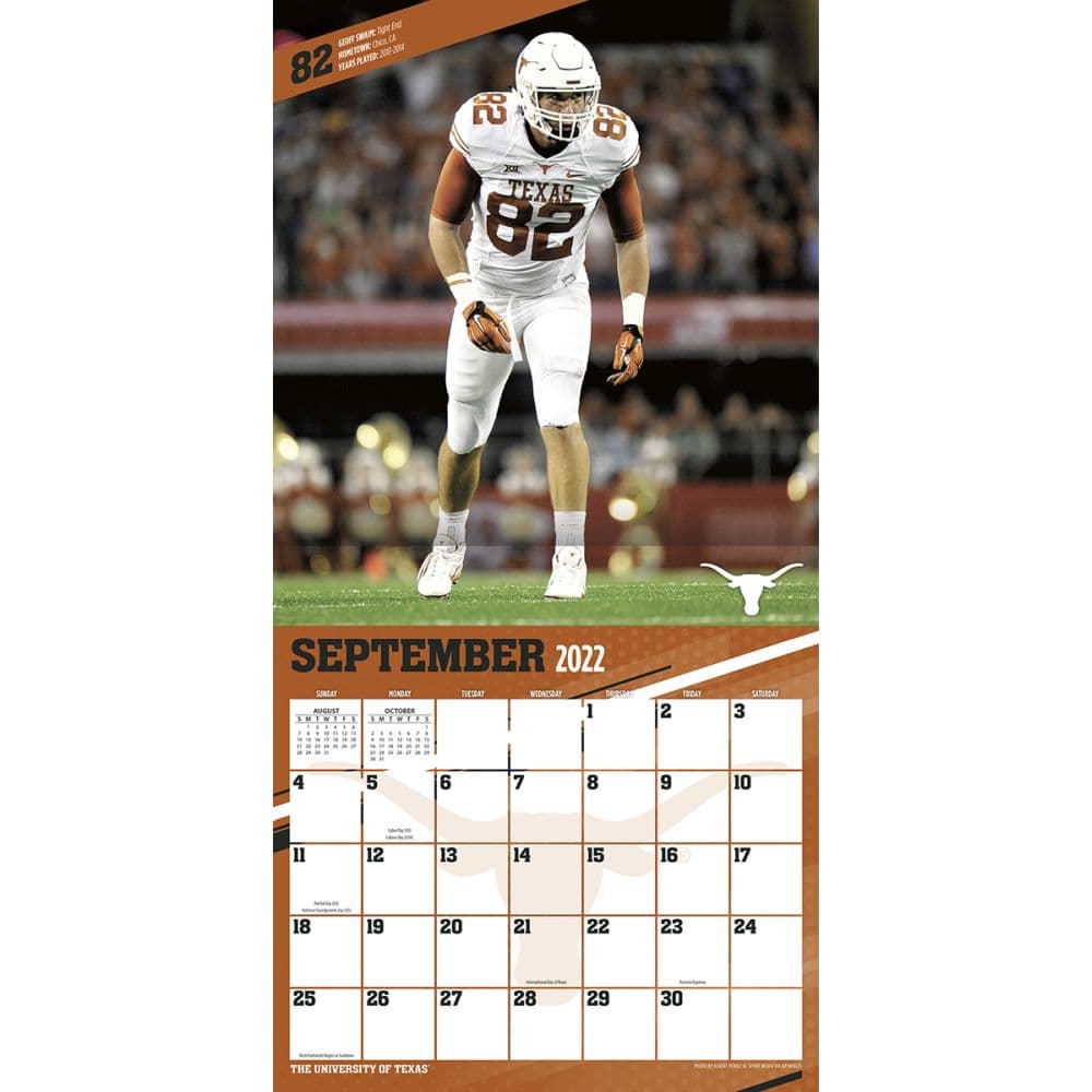 Texas Longhorns 2023 Wall Calendar - Calendars.com