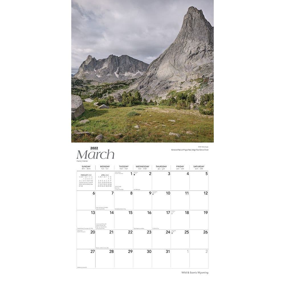 Wyoming Wild And Scenic 2022 Wall Calendar - Calendars.com