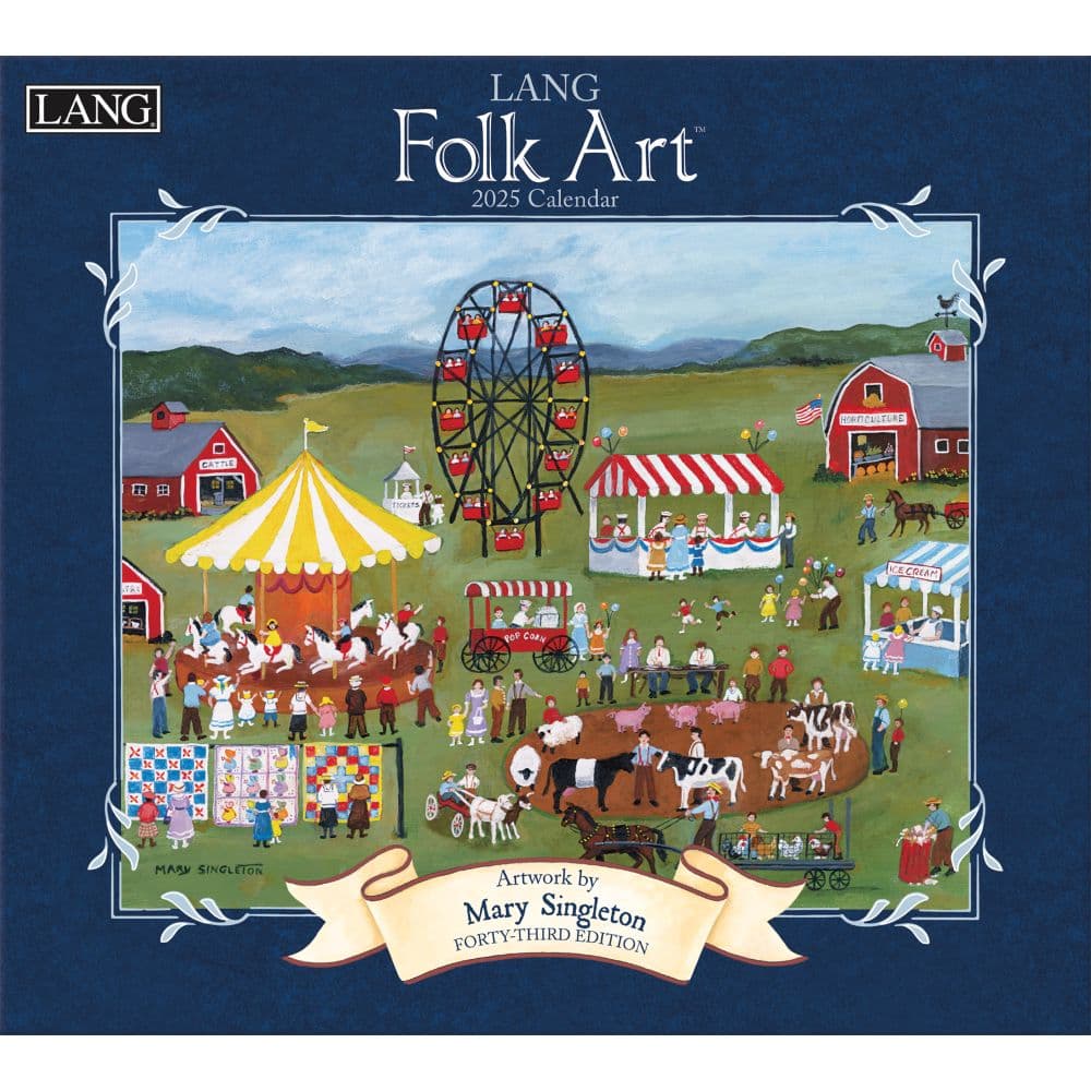 Lang Folk Art Calendar 2025 