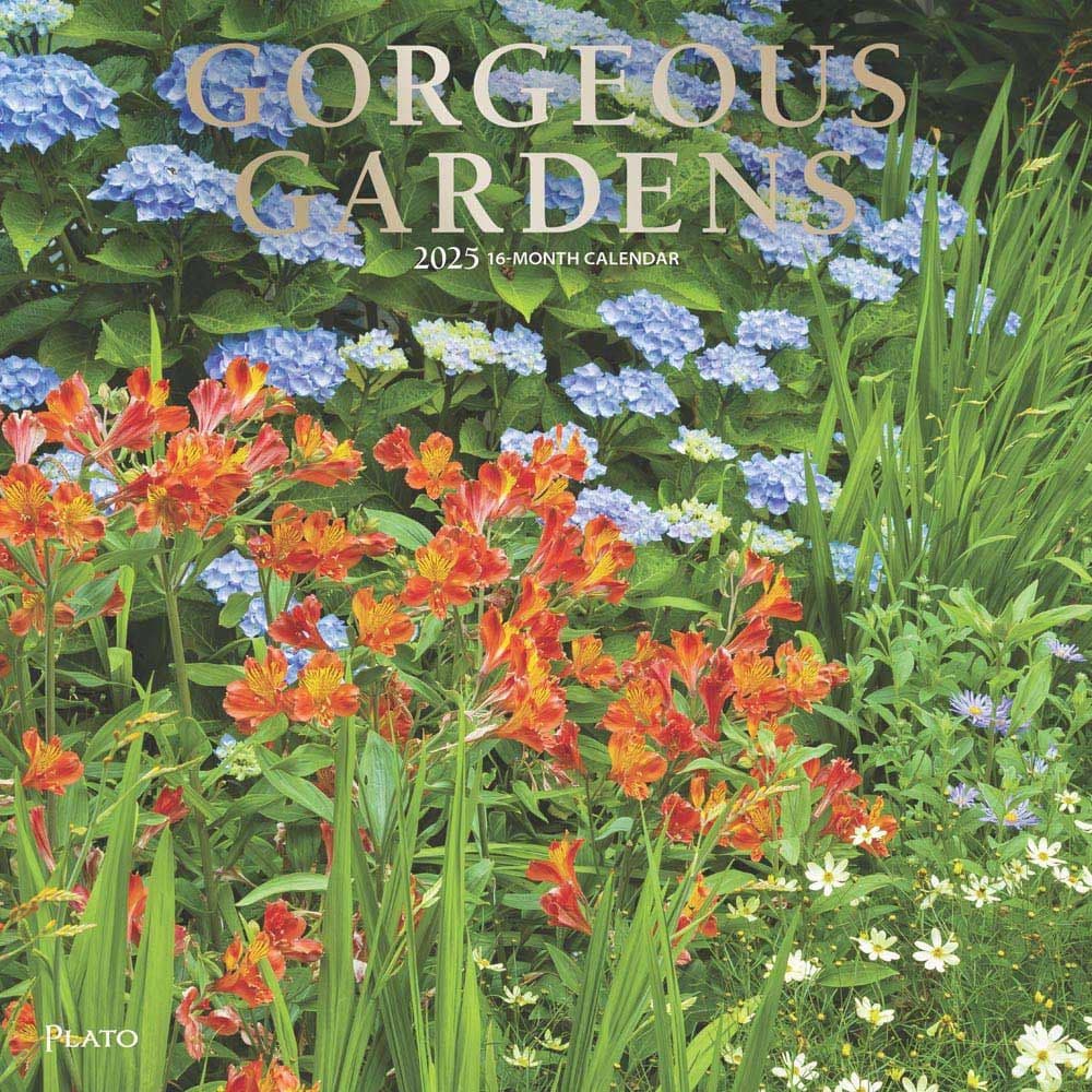 Gorgeous Gardens Plato 2025 Wall Calendar Main Image