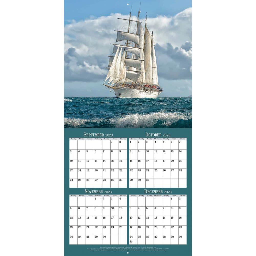 Sailboats 2024 Wall Calendar