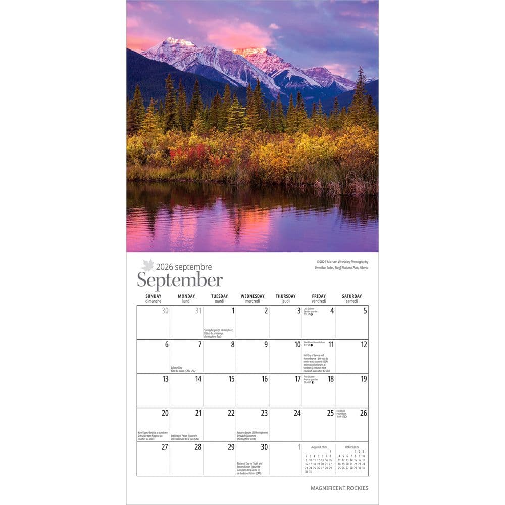 Magnificent Rockies 2026 Mini Wall Calendar Third Alternate Image