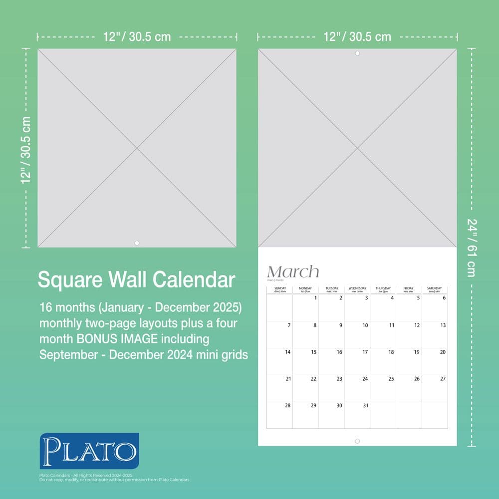 America Beautiful Square Plato Foil 2025 Wall Calendar Sixth Alternate Image width=&quot;1000&quot; height=&quot;1000&quot;