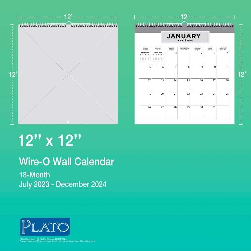 Ebony And Ivory Plato 2024 Wall Calendar Fourth Alternate Image width=&quot;1000&quot; height=&quot;1000&quot;