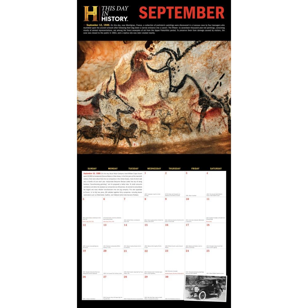 History Channel This Day in History 365 Facts 2027 Wall Calendar Second Alternate Image