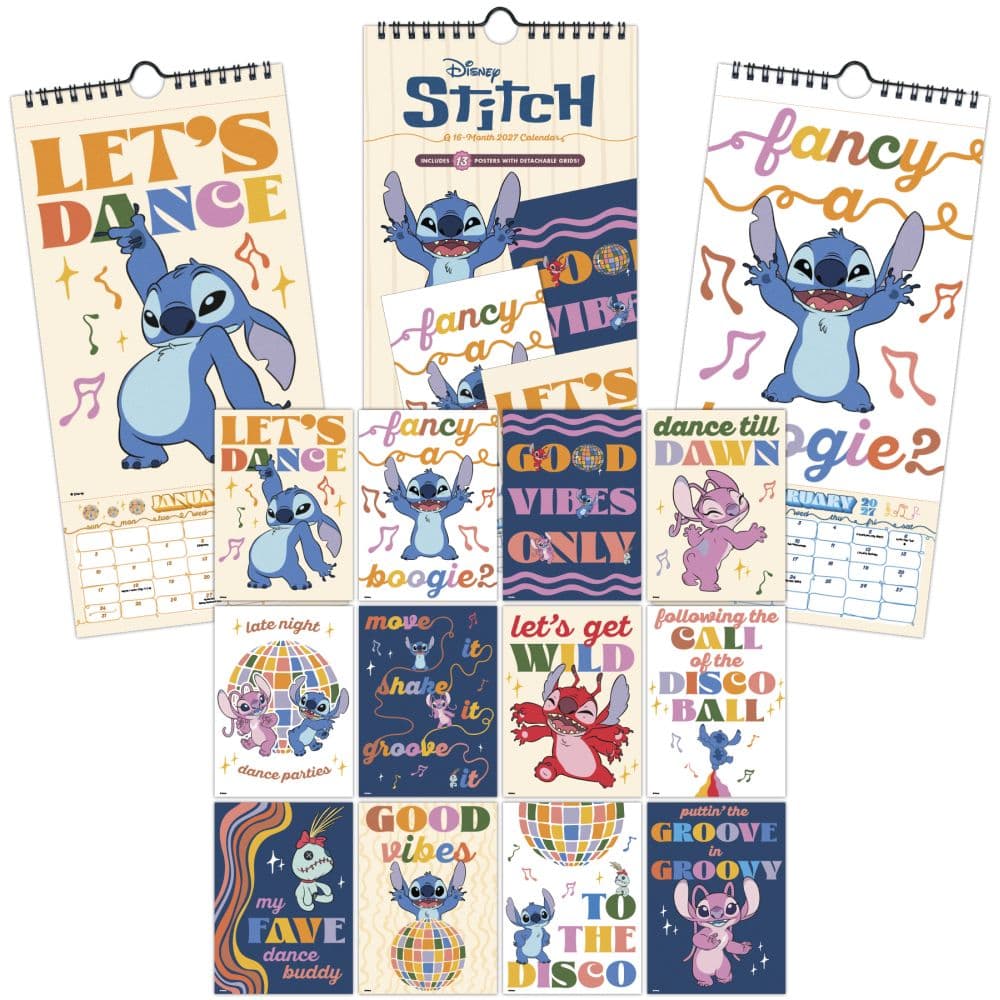 Disney Stitch 2027 Vertical Wall Calendar Seventh Alternate Image