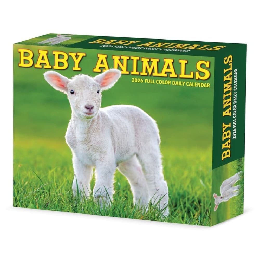 Baby Animals 2026 Desk Calendar Main Product Image