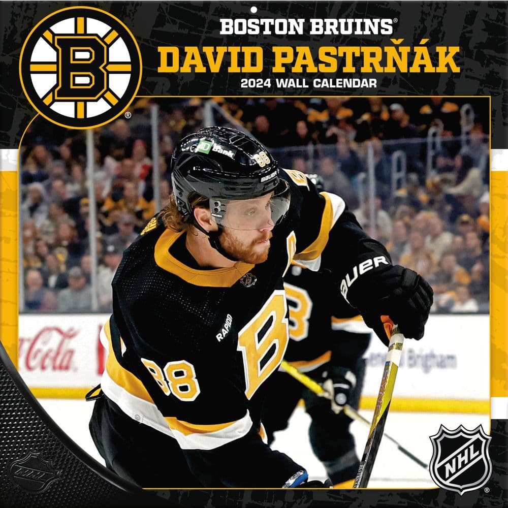 Boston Bruins David Pastrnak 2024 Wall Calendar