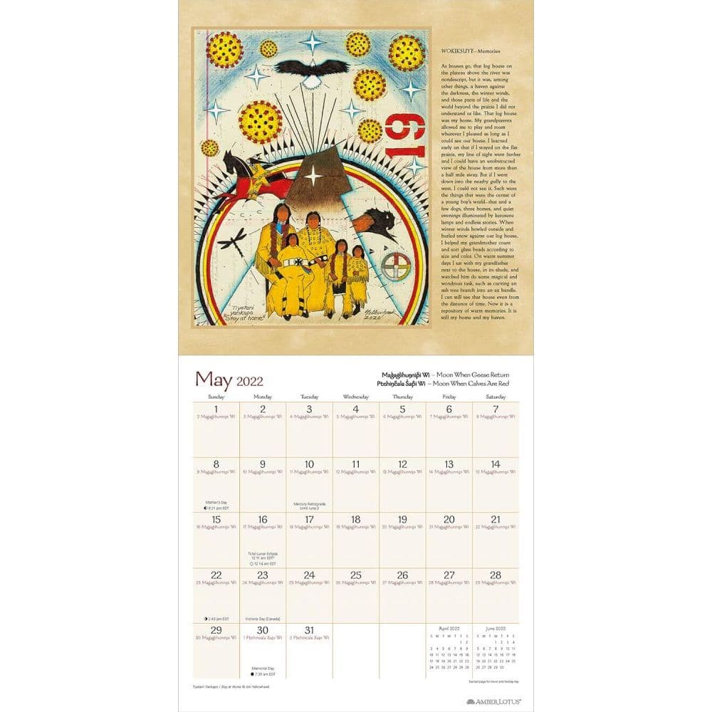 Lakota Way 2022 Wall Calendar - Calendars.com