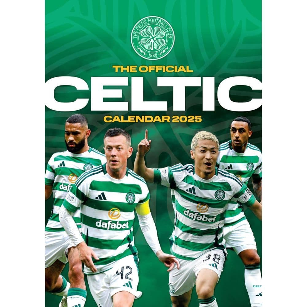 Celtic FC Poster 2025 Wall Calendar Main Product Image