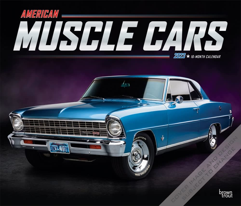 American Muscle Cars 2023 Deluxe Wall Calendar Calendars