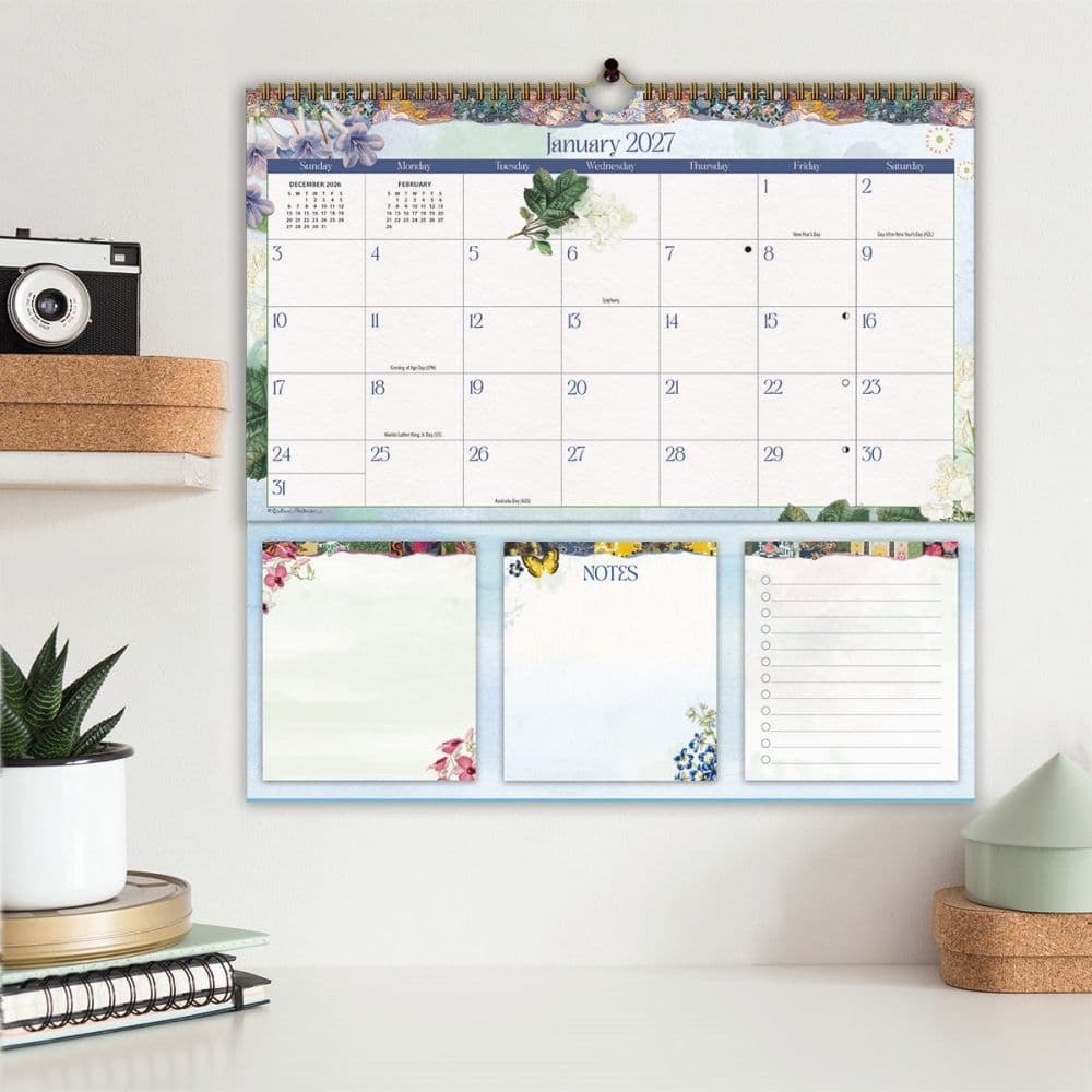 Botanical Gardens MemoMate 2027 Spiral Calendar by Barbara Anderson Eighth Alternate Image