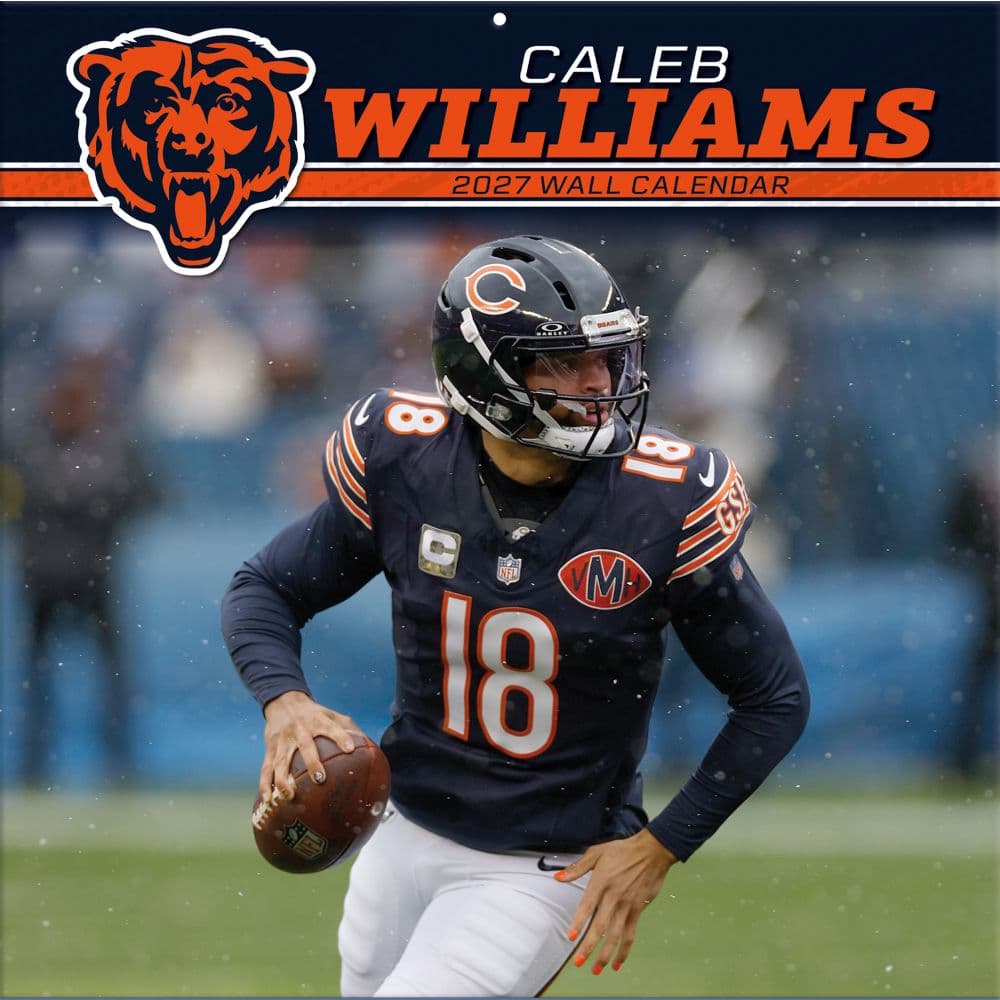 Caleb Williams Chicago Bears 12" x 12" 2027 Player Wall Calendar