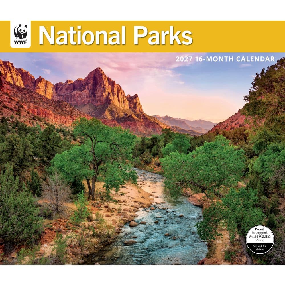 image WWF National Parks 2027 Wall Calendar Main Image