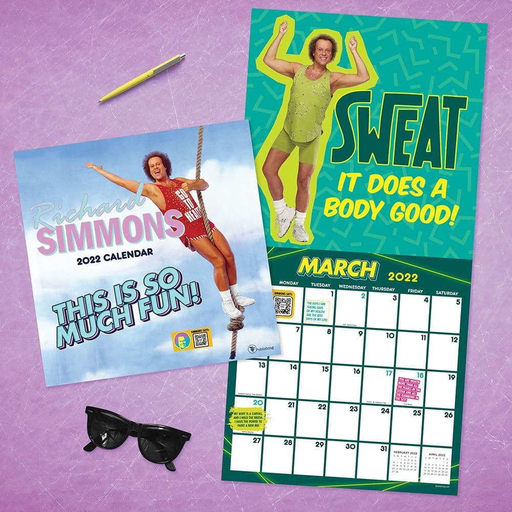 Richard Simmons 2022 Wall Calendar - Calendars.com