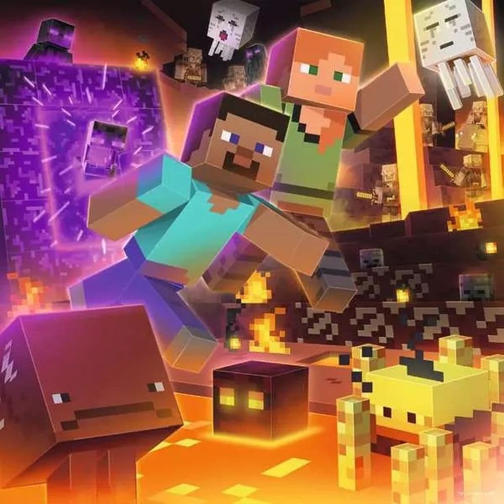 Minecraft 3X49 Piece Puzzle Set Third Alternate Image