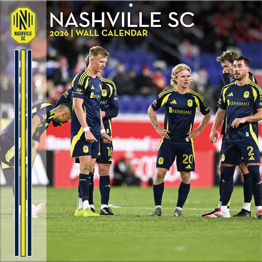 MLS Nashville SC 2026 Wall Calendar Main Product Image
