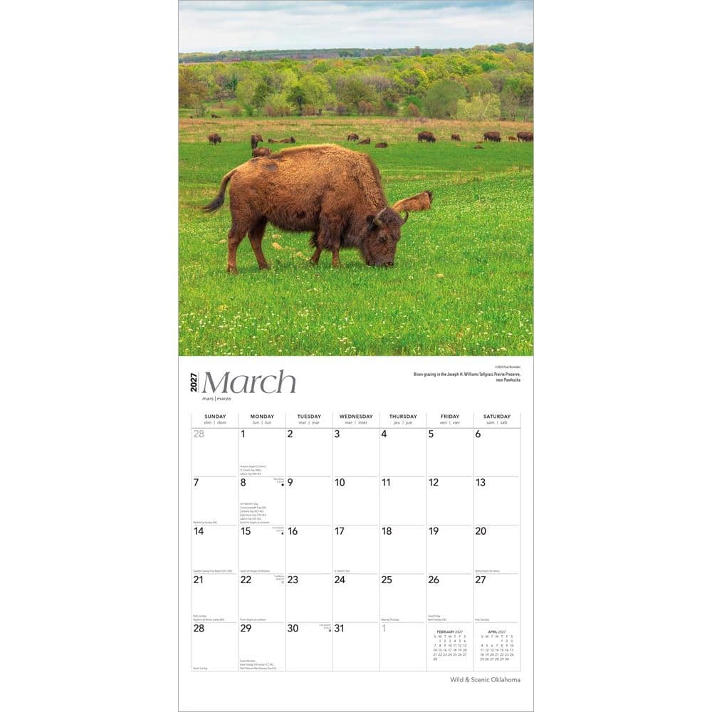 Oklahoma Wild and Scenic 2027 Wall Calendar Second Alternate Image