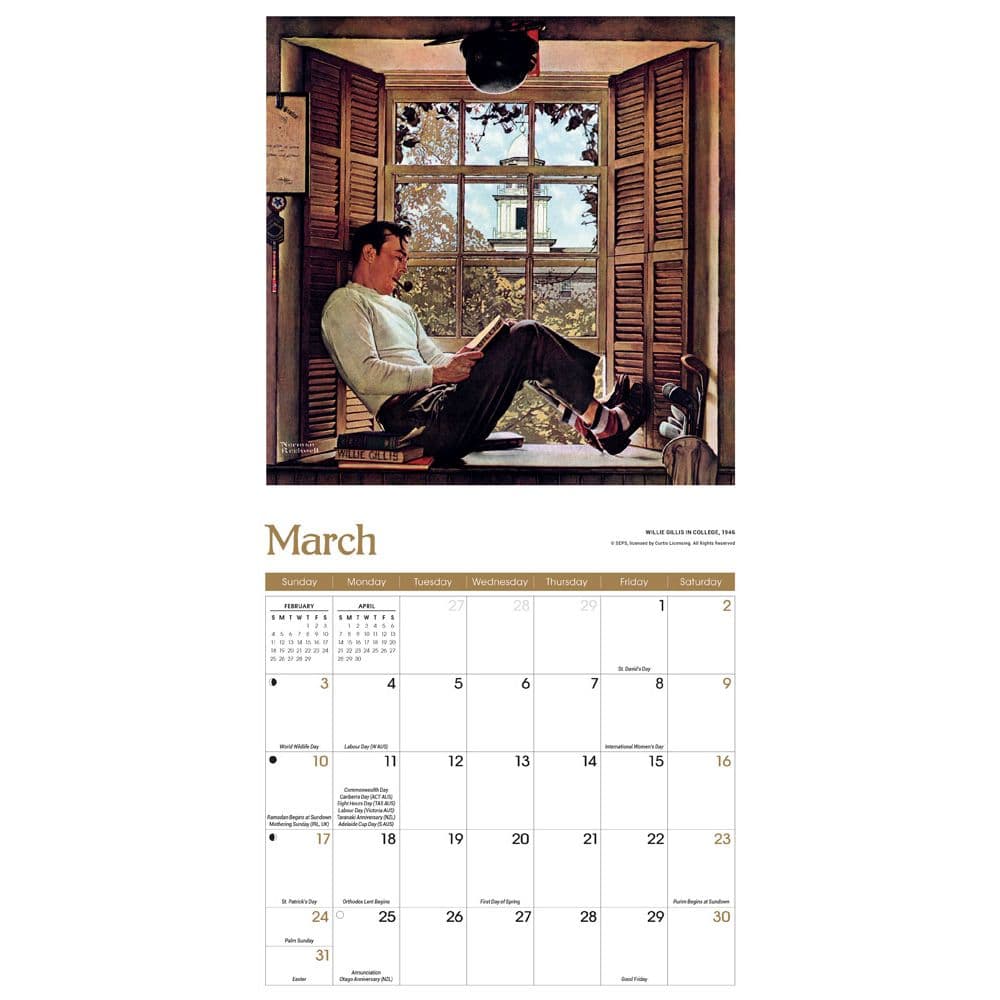 Rockwell 2024 Mini Wall Calendar