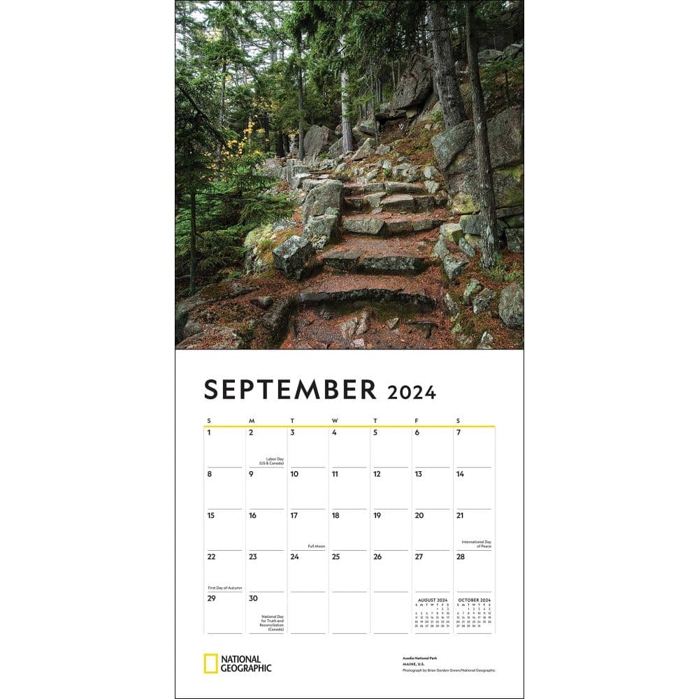 National Parks NG 2024 Wall Calendar September