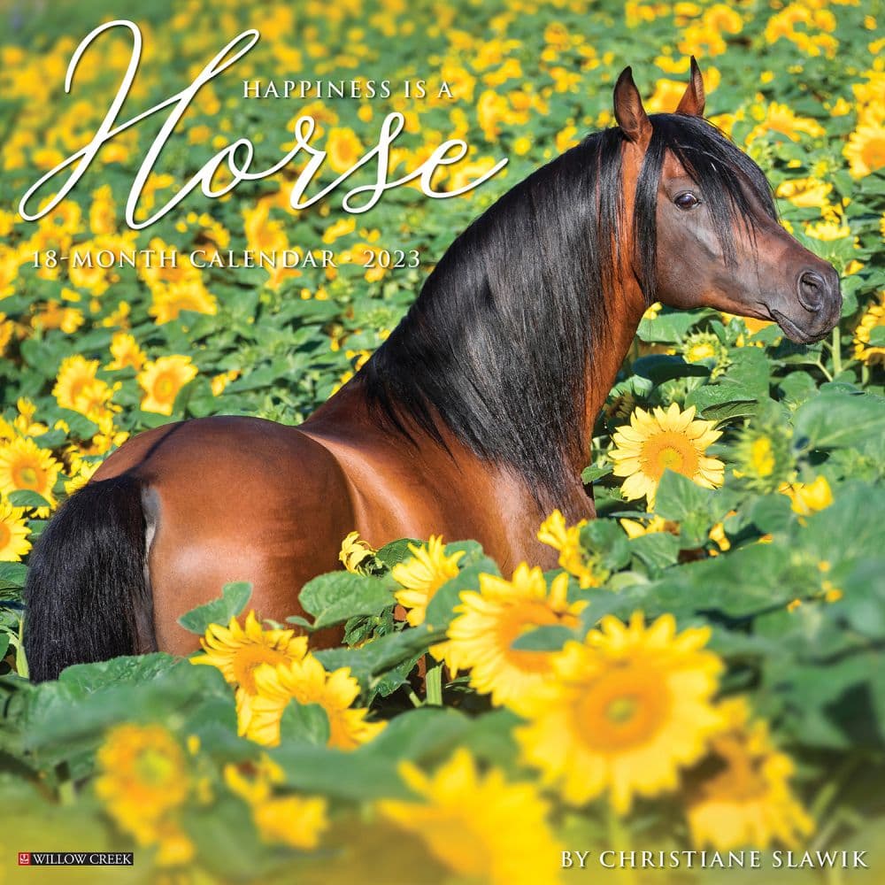 Willow Creek Press Horse Happiness Is 2023 Wall Calendar