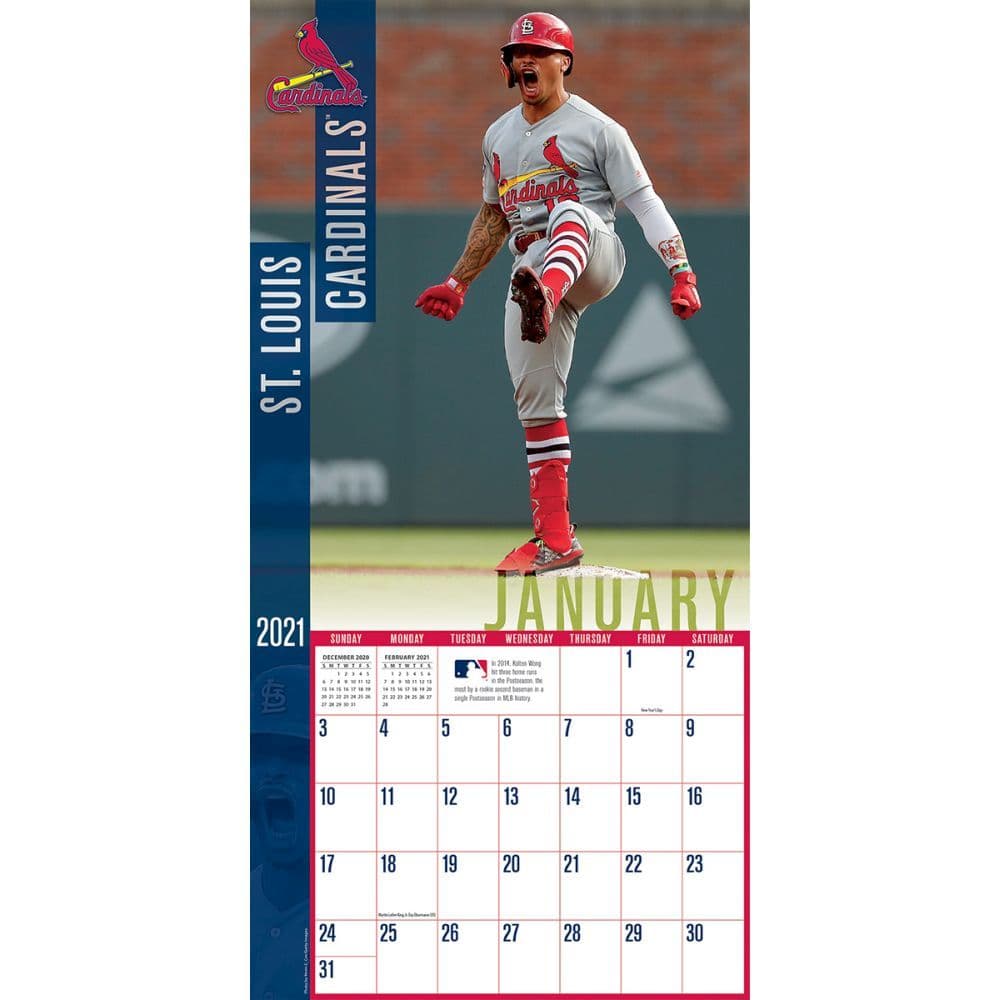 St Louis Cardinals Mini Wall Calendar