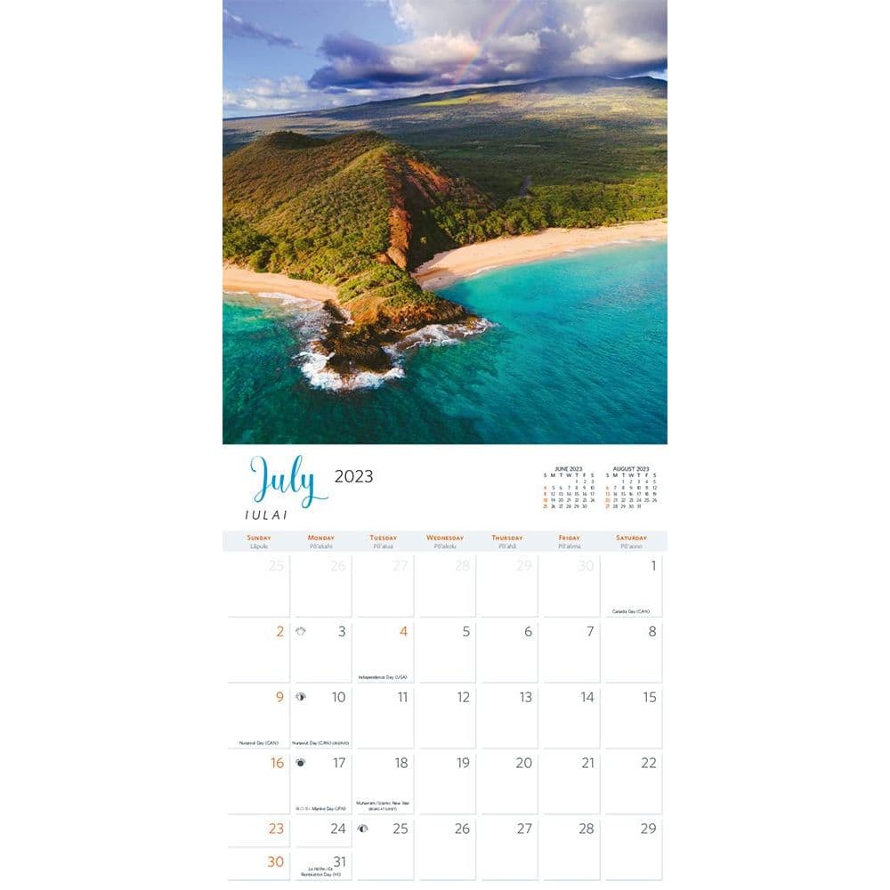 2023 Calendar With Hawaii Holidays Sunsets Of Hawaii 2023 Wall Calendar Calendars Com