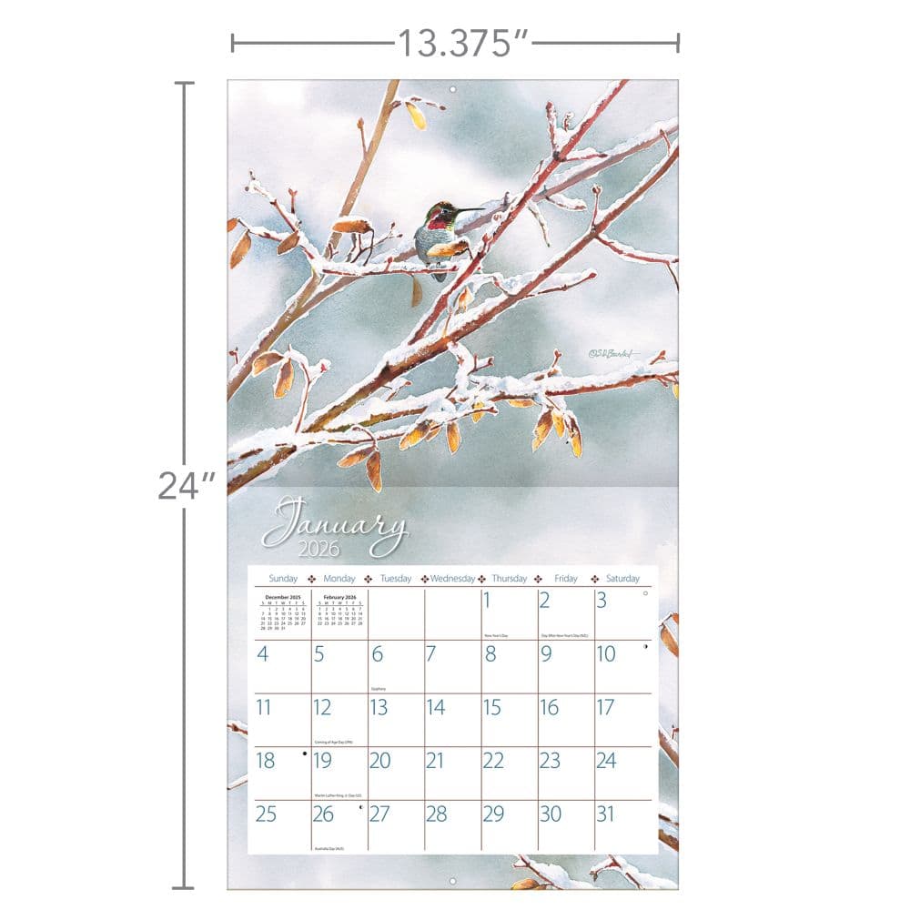 Hummingbirds 2026 Wall Calendar by Susan Bourdet_ALT6