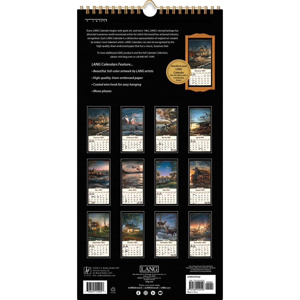 Terry Redlin 2027 Vertical Wall Calendar First Alternate Image