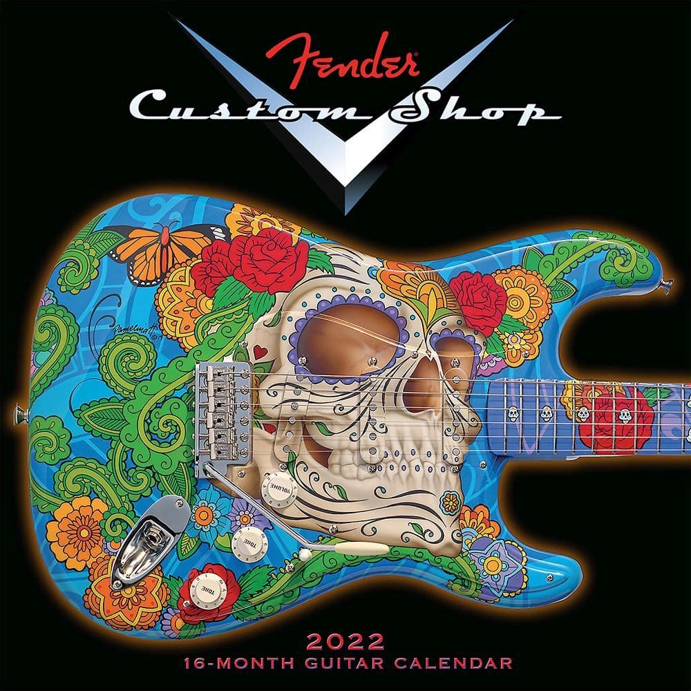 Fender Custom Shop Guitar 2022 Wall Calendar