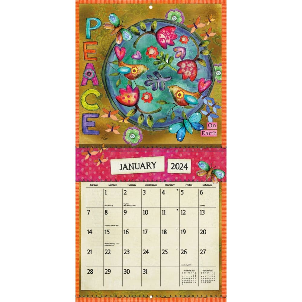 Embrace The Day 2024 Wall Calendar