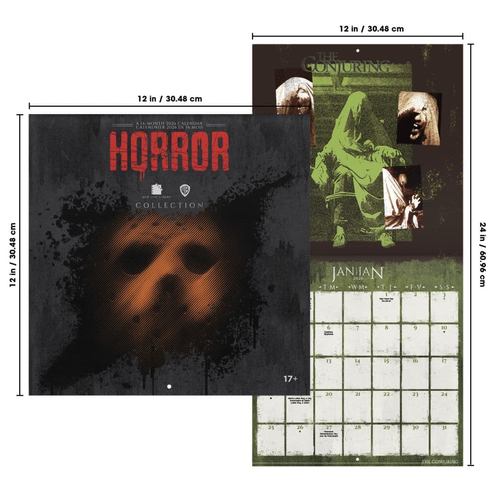 Horror Collection- French 2026 Wall Calendar Sixth Alternate Image