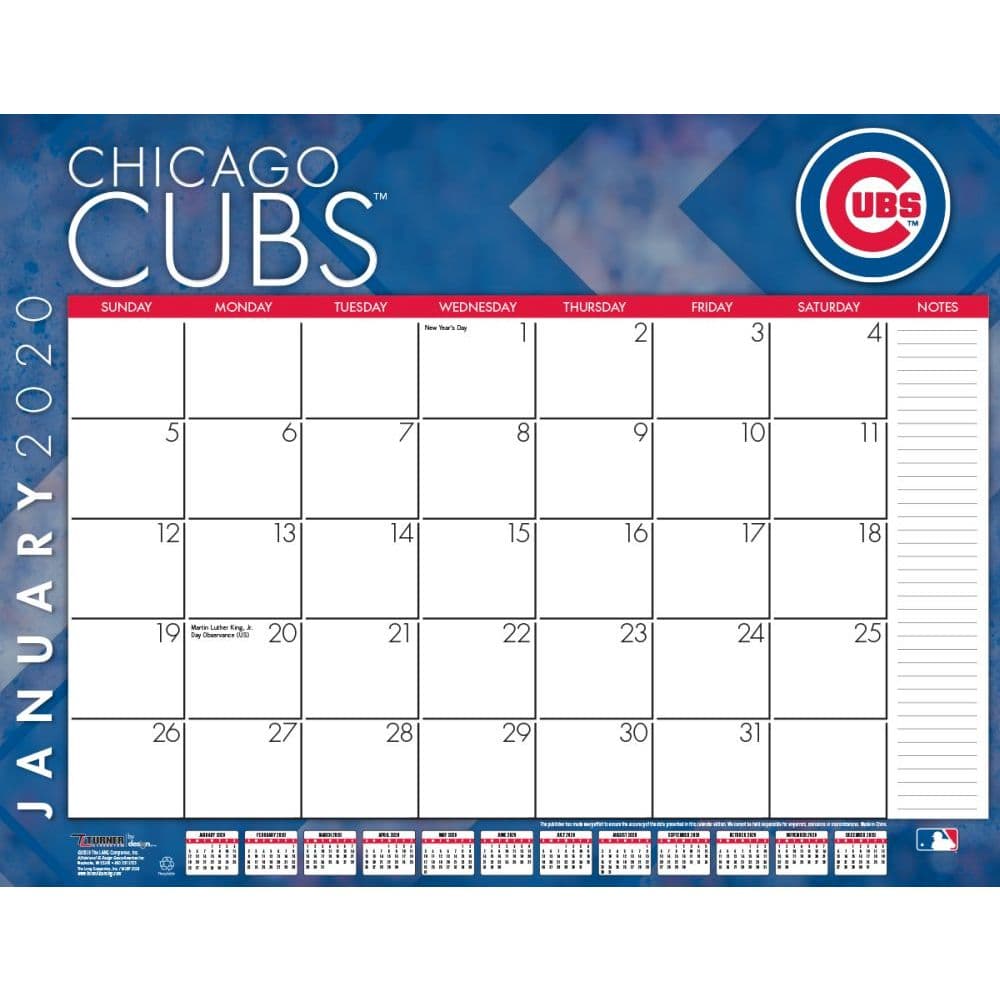 cubs calendar 2021 Major League Baseball Teams 2021 Calendars cubs calendar 2021