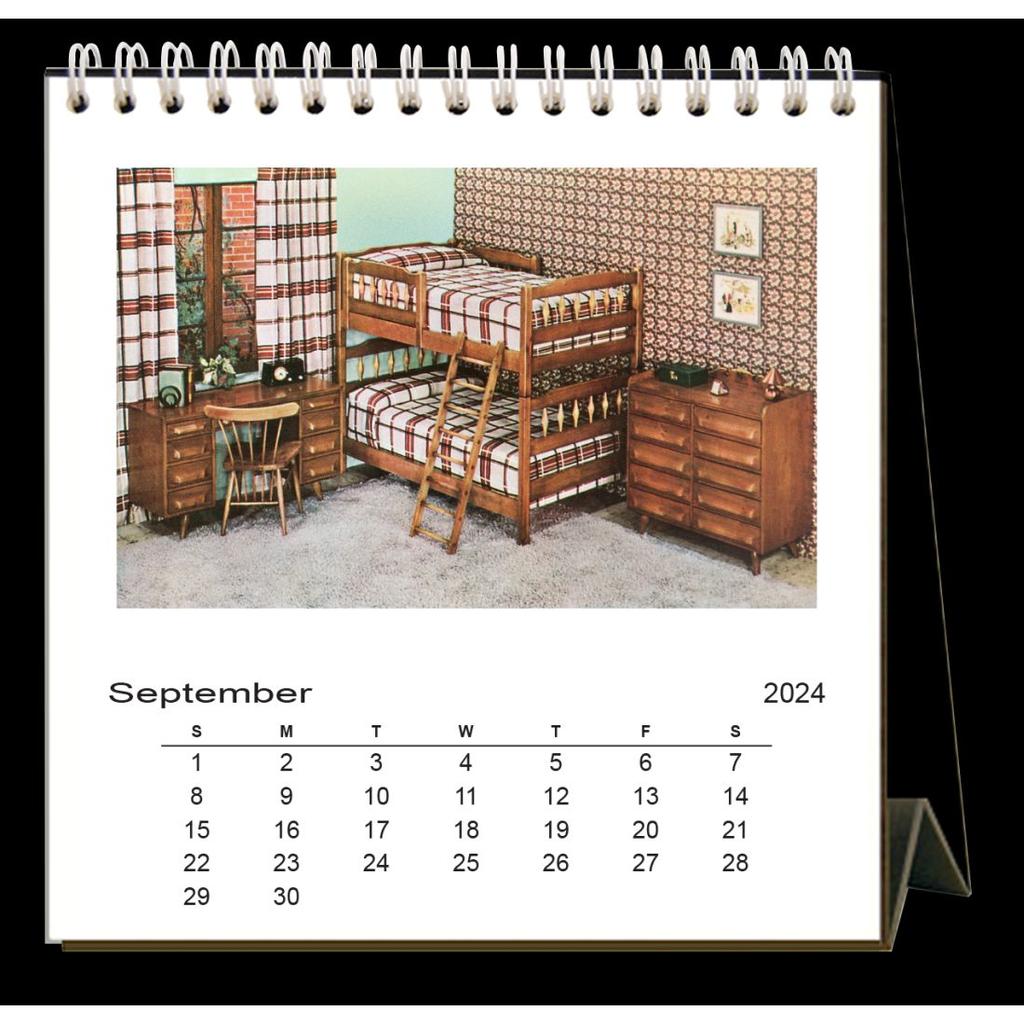 Bad Interiors 2024 Easel Desk Calendar Second Alternate Image width=&quot;1000&quot; height=&quot;1000&quot;