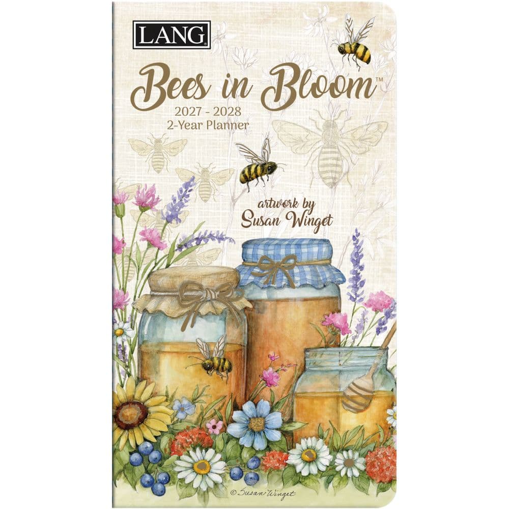 image Bees in Bloom 2027 2-Year Pocket Planner by Susan Winget