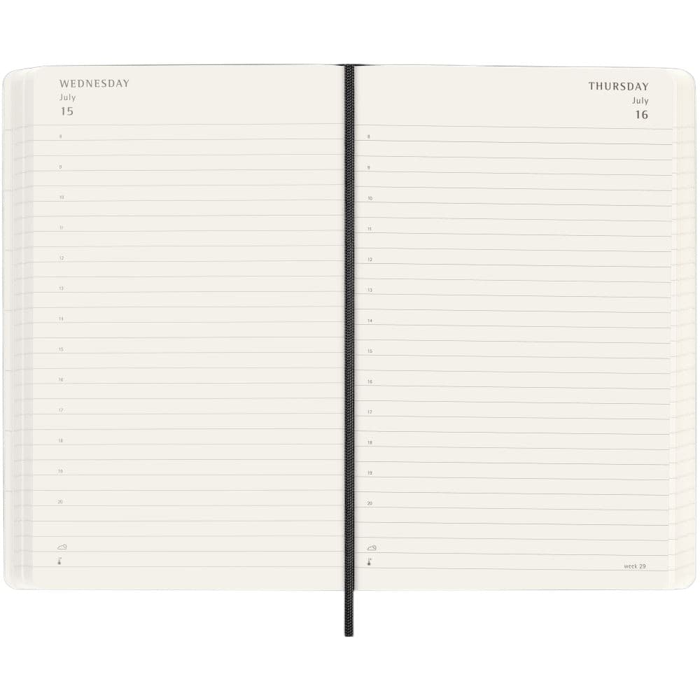 Moleskine Black 2027 Large Hard Cover Daily Planner Third Alternate Image