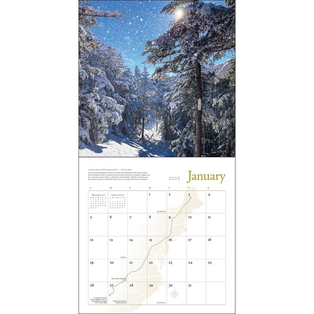 Appalachian Trail 2025 Wall Calendar