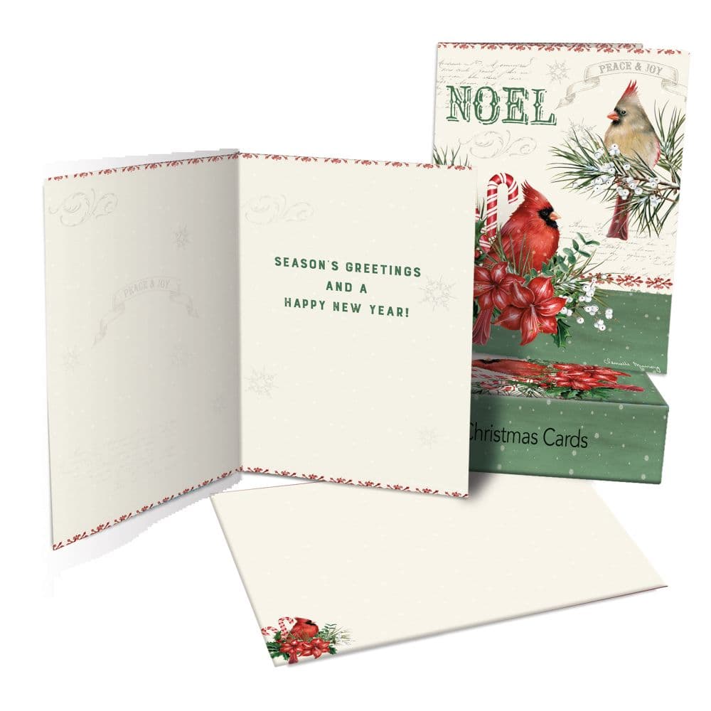 Noel Cardinals by Danielle Murray Classic Christmas Cards Alt4