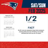 image NFL New England Patriots 2025 Desk Calendar Second Alternate Image