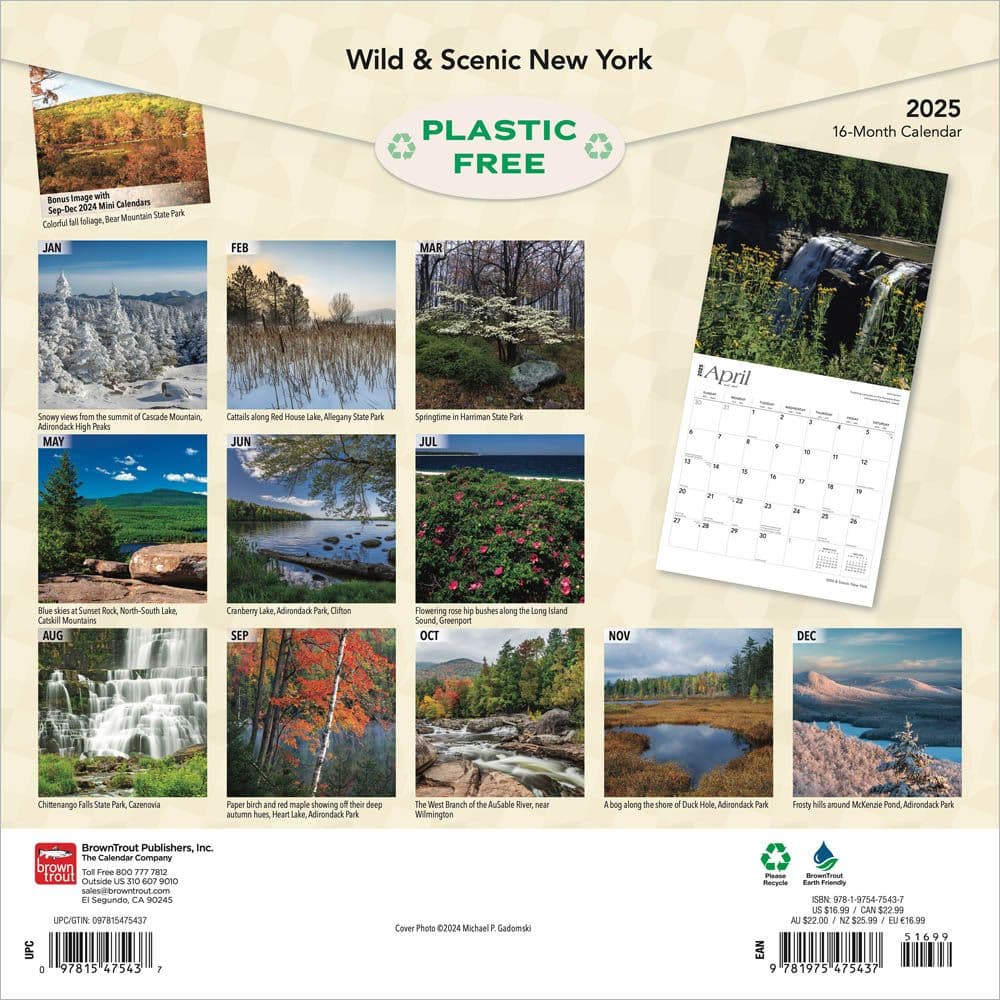 New York Wild and Scenic 2025 Wall Calendar First Alternate Image width=&quot;1000&quot; height=&quot;1000&quot;